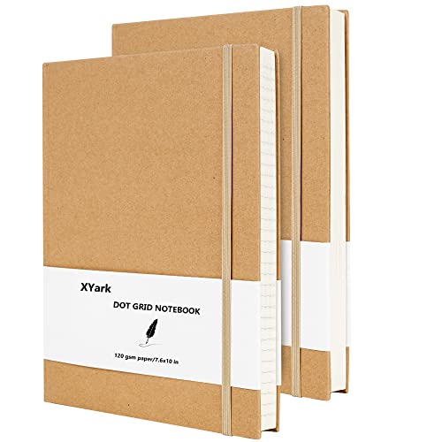 Carnet de notes B5 à couverture kraft lot de 2 pour écrire au quotidien