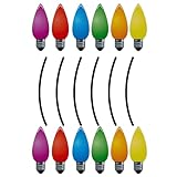 NOLITOY Teiliges Reflektierendes Led-lichterketten-magnetset mit Bunten Lampion-aufklebern Magnetisch Haftend für Auto Garage und Garten Wetterfestes Weihnachtsdekor für Fahrzeuge und