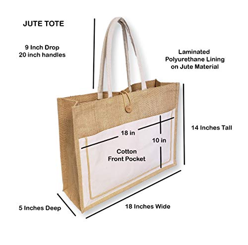 SONA-G-DESIGNS-Personalized-with-Embroidered-Name-Vintage-Style-Jute-with-Black-Cotton-Pocket-Large-Tote-Shopping-Bag