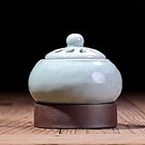 Con una estufa de aromaterapia eléctrica con un termostato temporizado, puede apagar y ajustar periódicamente la temperatura del quemador de incienso. La aromaterapia es más conveniente (el horno de aromaterapia no contiene aceites esenciales y debe comprar el aceite esencial por separado).
