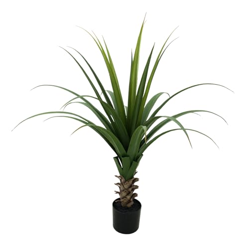 4FT Artificial Spiked Agave Plant with Pot – 48" Faux Agave Plants Indoor, Realistic Fake Agave Plant for Home Office Decor, Front Porch, Patio, Garden, Hotel