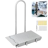 HomiShare Boat Boarding Platform with Handrail, Dock Extension Step with Safety Grab Bar, Folding Dock...