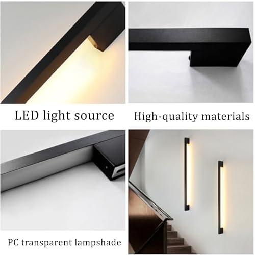 Lámparas de pared para dormitorio modernas largas de 100cm interiores 4