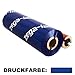 Produktbild zega-labels Thermotransfer Farbband BLAU 110 mm x 74 m - zega color xtreme (Harz Kratzfest) - 1/2 Zoll Kern Ø 12,7 mm - für PE-/PP-/PET-Folie/Polyesterfolie - für Desktopdrucker Zebra GK/GX/GC/TLP