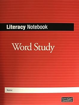 Paperback RED LITERACY NOTEBOOK WORD STUDY Book