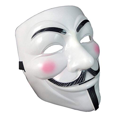 OnceAll V para Vendetta Guy Fawkes cara máscara Fancy Halloween Cosplay