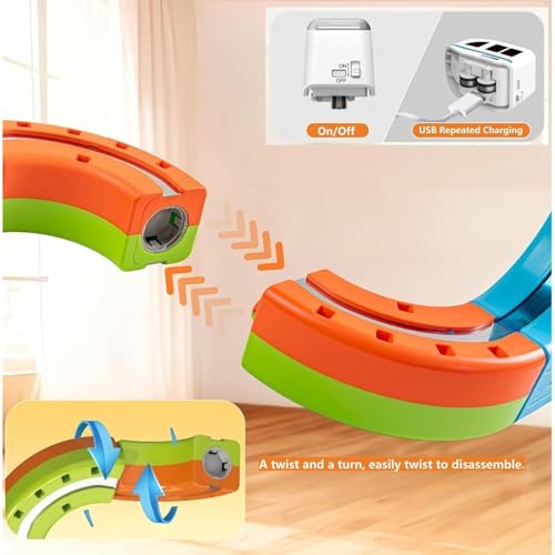 Image of Magnetic Train Track Set for Kids | Anti Gravity Vertical Climb Train Toy with a Rechargeable Trains | STEM Building Toy for Boys & Girls | Birthday Gift (26) | Anti Gravity Vertical Climb, Rechargeable Trains, STEM Building Toy, Boys & Girls