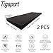Tigsport Garage Wall Protector,Black Garage Car Door Protector Bumper Guard for Inflaming Ultra Self Adhesive EVA Foam for Warehouse (2 Pack:15-3/4''x5-29/32''x0.79'')