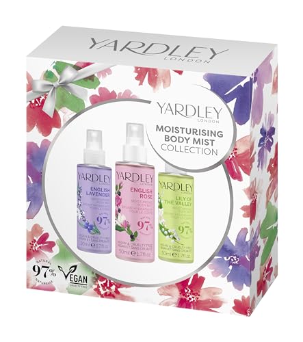 Yardley Traditional Fragrance Mist Trio Set 3x50ml - Christmas Gift - Gift for Her - Birthdays