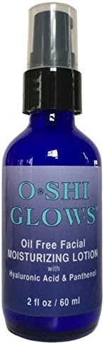 Oil Free Lite Facial Lotion Moisturizer; Noncomedogenic with Anti-Aging Hyaluronic Acid, Vitamin B5 for Acne, Vitamin E and Nourishing Ocean Mineral Concentrate
