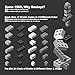 Building Bricks 1000 Pieces in Black, Dark Grey, Light Grey & White, Classic General Building Blocks Toys for Boys & Girls, Bulk Basic Brick Tiles for Adult's Building Projects