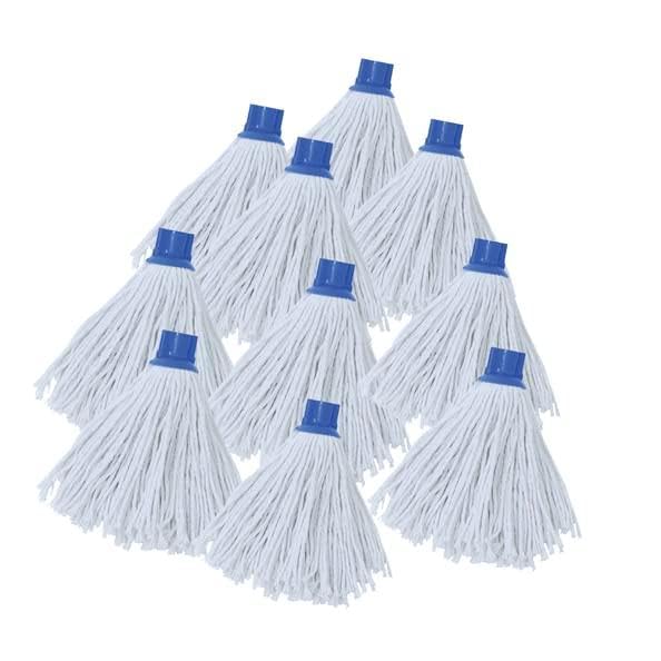 MSV Pack de 24 Paños de Recambio para Mopa de Algodón 150gr Blanco