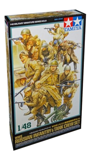 Tamiya 32521 1/48 WWII Russian Infantry & Tank Crew Set