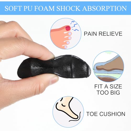 Image of COMNICO Shoe Fillers for Loose Shoe, 4 Pcs Shoe Inserts Anti Slip Toe Filler Cushion Inserts Comfort Prevent Heel Slipping Shoe Fillers for Men and Women Shoe Too Big