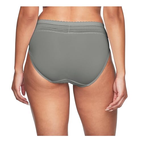 Image of Warner's Women's No Pinching, No Problem Dig-free Comfort Wait With Lace Microfiber Hipster 5609j
