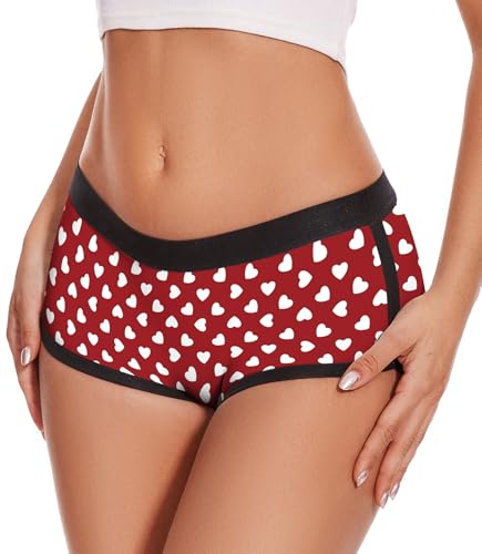 Image of Aueyan Womens Boyshorts Panties Stretchy Boxer Briefs Novelty Lounge Sleep Shorts