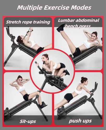 Commax Adjustable Slant Exercise Bench, Foldable Core Ab Workout Equipment,Sit Up Bench For Men And Women,Full Body Strength Training Fitness Machine #TOP3