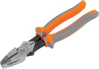 Vista 1 de Klein Tools 2139NERINS 1000V Insulated Side Cutter Pliers, Made in USA, High Leverage Design, Induction Hardened Knives, 9-Inch