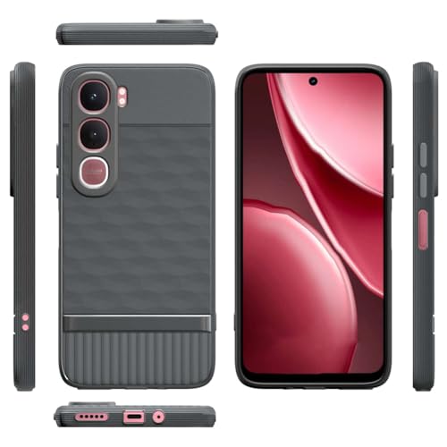 Image of Shockproof Case Compatible with Vivo Y31 5G | Full Camera Protection | TPU Flexible Back Cover for Vivo Y31 5G (Graphite Grey)