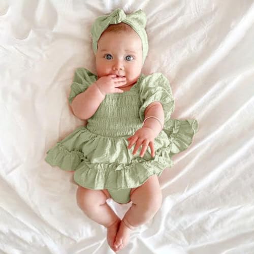 Image of Zibuyu Baby Girl Clothes with Bow Headband