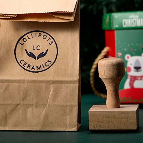 Stamtech Custom Logo Text Stamp - Personalized Stamp Clearly Impressions On Various Surfaces Custom Stamp For Business Logo Branding Or Crafting Needs #TOP4