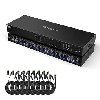 TESmart 16x1 HDMI KVM Switch für 16 PCs