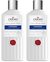 CREMO - Barber Grade 2 in 1 Shampoo & Conditioner For Men | Cooling Citrus & Mint Leaf | 473ml (Pack of 2)