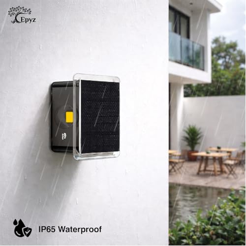 Image of Epyz Solar Wall Light Outdoor 4 Side Waterproof Garden Decoration Wall Lamps Step Small Night Lamp Garden Lighting Fence Courtyard Decor 4 LED [ Multicolor, Pack of 4 ]