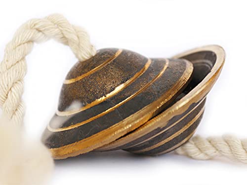 De Kulture Handmade Pure Kansa Mini Manjeera Indian Small Hand Cymbal Clapper Bell For Religious Ceremonies Bhajans, 2X1 (Dh) Inches #TOP1