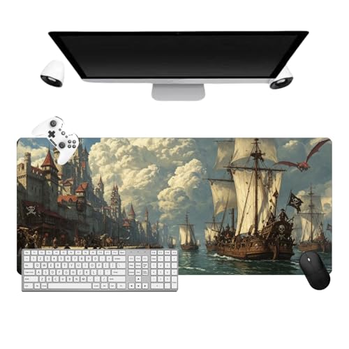 Tapis de souris gaming XXL tapis grand format antidérapant imperméable pc dragon 70x30cm