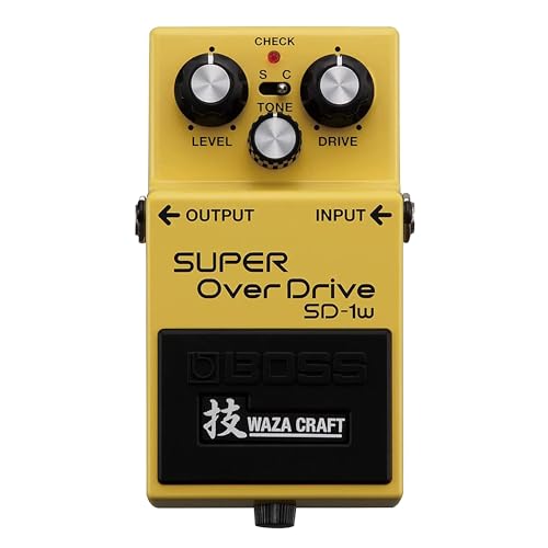 Image of Boss SD-1W Waza Craft Super Overdrive Bundle with Gearlux Instrument Cable, Patch Cable, Picks, and Austin Bazaar Polishing Cloth