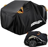 NEVERLAND ATV Cover Waterproof Heavy Duty 300D All Weather Protection Up to 82'' 4 Wheeler Covers Outdoor Storage Compatible with Polaris Sportsman Yamaha Honda Kawasaki KFX with Reflective Strips