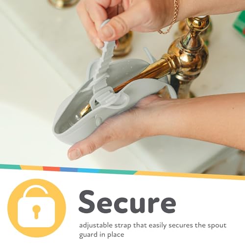 Image of Nuby Bathtub Safety Spout Guard - Compatible with Most Standard Faucets - Bath Toys - Shark