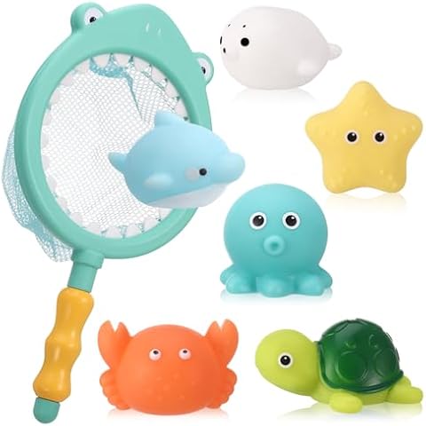 GSrenyu 7 PCS No Hole Baby Bath Toys Cover