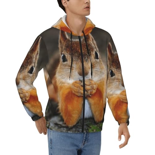 Sweat zippé écureuil homme idéal pour vos weekends et sorties détente