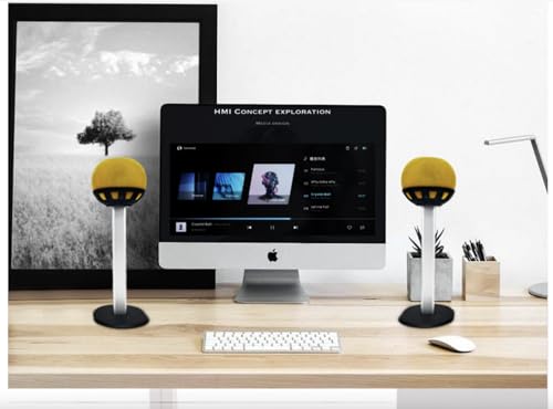 Support Apple HomePod 2 et Mini rack accessoire bureau noir x2 - 2