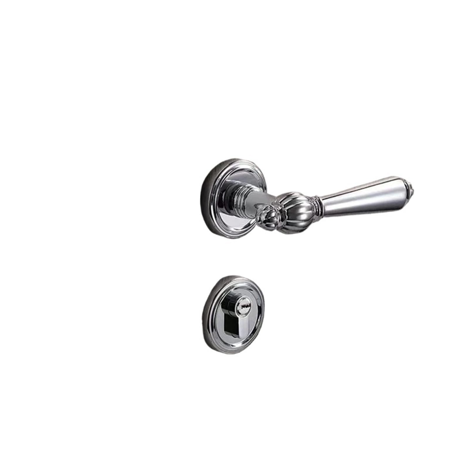 Room bedroom door lock wooden handle split silent(Mute lock body B)