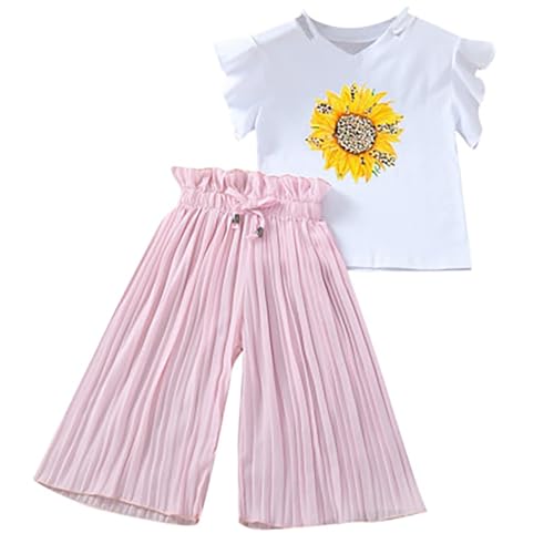 Ensemble fille imprimé tournesol pour illuminer ses journées de printemps