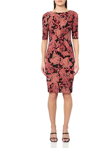 Robe midi Tommy Hilfiger Prestwick Paisley chic avec taille drapée nouée
