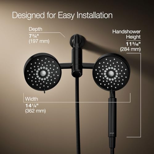Kit de regadera multifunción Purist 2 en 1 Kohler negro mate miniatura 3