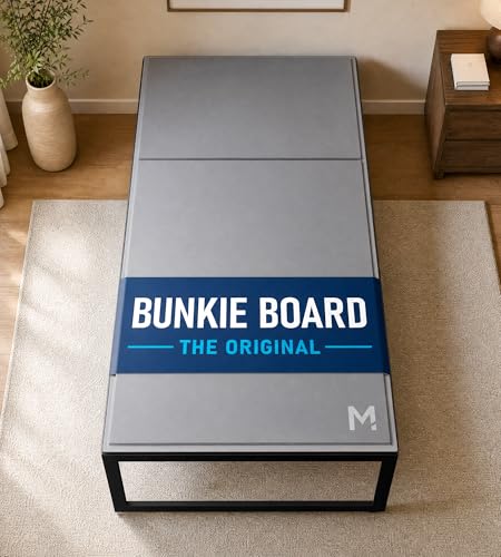 Meliusly Original Bunkie Board Twin Size (38x75) - Non-Slip Breathable Bed Support Board for Slatted Bed Frame, Anti-Sag Under Bed Support, Noise Minimizing Bed Board