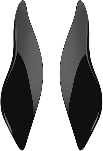 Miniatura 4 de Moto Onfire Negro vívidobrillante, deflectores de aire, carenado de murciélago, deflectores de viento para Electra Glide '14 y posteriores, 2 piezas