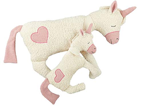Efie Einhorn Set, mit Dinkel-Wärmekissen und XL-Kissen, 100% Made in Germany