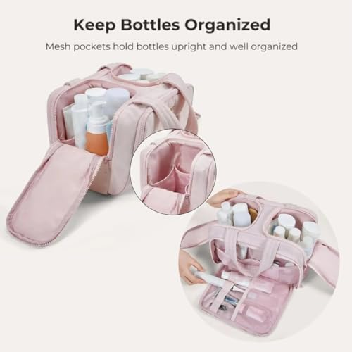 Maison Ginza Cloud Carry Bag, Convely Toiletry Bag, Dry and Wet Separation, Large Capacity Waterproof with Handle (Khaki,one size)2