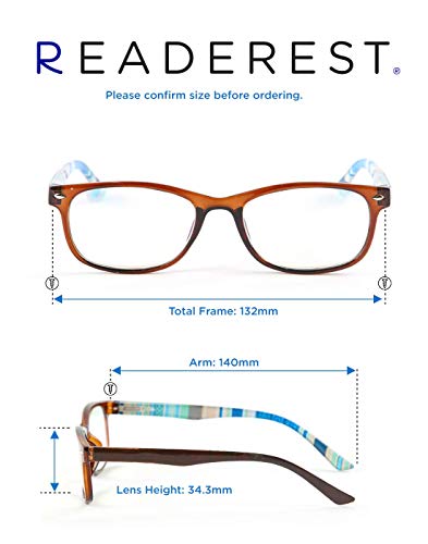 Image of Readerest Blue Light Reading Glasses - Lightweight Computer Glasses w /Spring Hinges - UV Protection, Anti Glare & Eye Strain