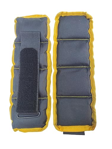 SPIRO Ankle/Wrist Weight 2 Kg. (1 KG x 2) | Resistance Exercise | Resistance Bands | Wrist Ankle | Fitness Band | Workout Equipment (Color : Black & Yellow) (Perfect For Physiotherapy) (B0CKBVJ2MG) Amazon Price History, Amazon Price Tracker