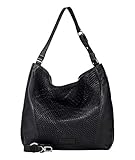 Große Hobo Bag/ weiches, genarbtes Glattleder/ Vorderseite geflochten/ Hauptfach mit Reißverschluss/ gefütterter Innenraum mit Reißverschlussfach, Karabiner und zwei Steckfächern/ verstellbarer Schulterriemen/ zusätzlich abnehmbarer und verstellbarer Umhängegurt/ frontseitiges Lederschild mit Logoprägung