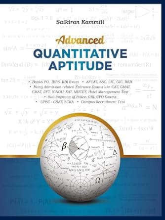 Amazon.com: Advanced Quantitative Aptitude eBook : kammili, saikiran ...