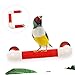 BESPORTBLE 1set Multifunctional Parrot Perch Stand U-Shaped Bird Perch for Birds for Exercise and Chewing Red Pet Toy for Parakeets and Cockatiels