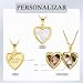 Imagen de Amsgedhie Collar con Foto Personalizada para Mujer Collar con Colgante de Corazón con Foto en Interior para Parejas